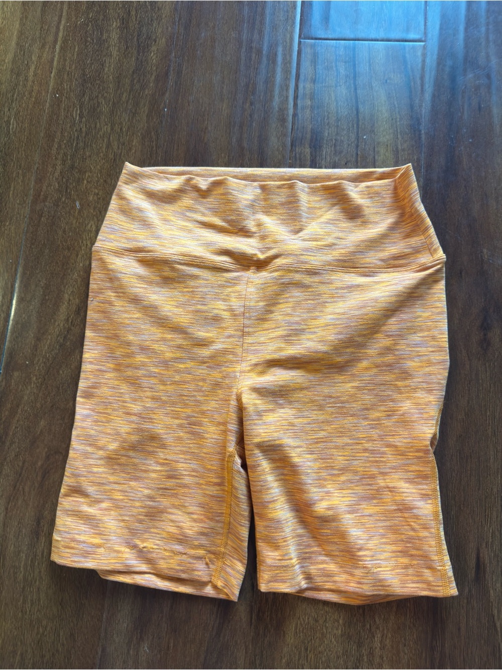 Outdoor Voices Biker Shorts - Orange Space-Dye